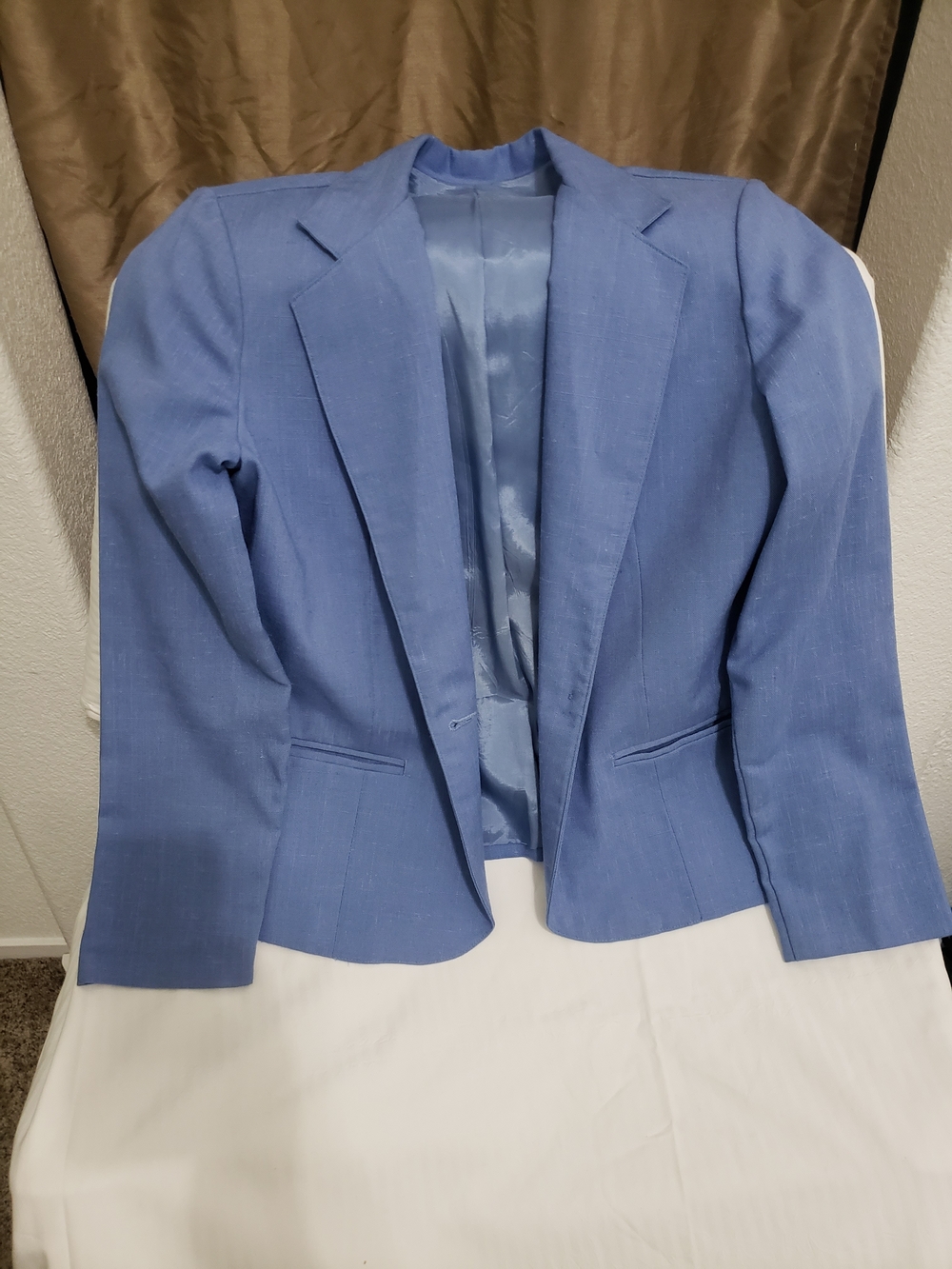 Classic Light Blue Women’s Blazer - Tailored Style Made In USA
